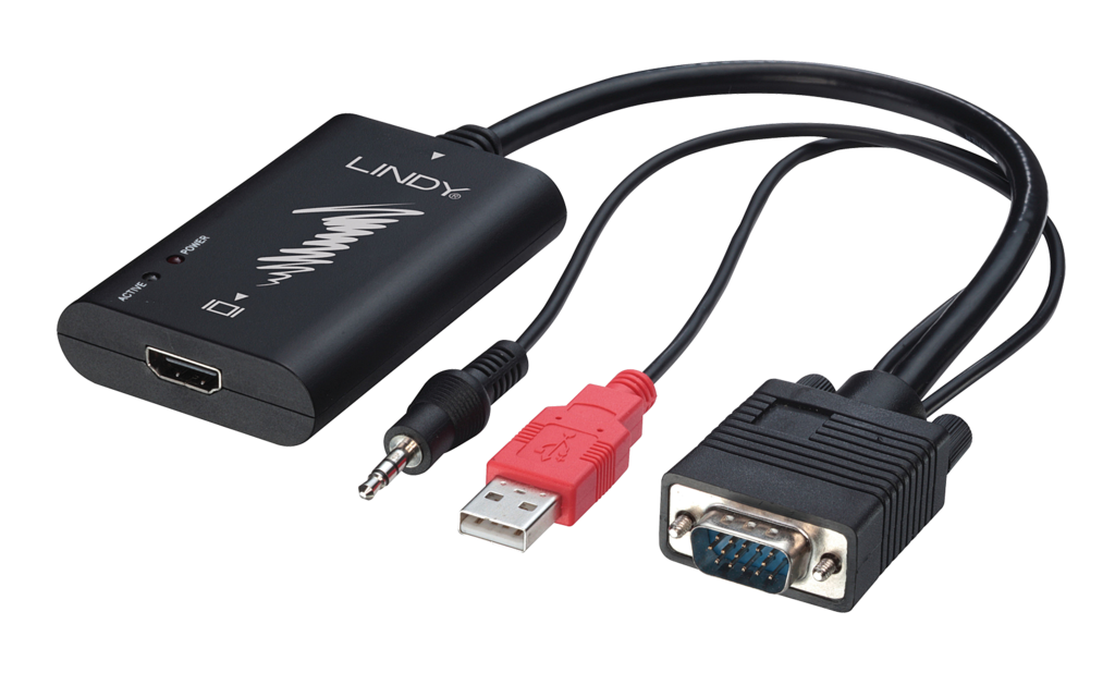 Adattatore Monitor Esterno Cavo Adattatore Da HDMI A VGA 1,8 Metri - Placcato Oro, 1080p, Per Collegare PC, Proiettori, Monitor Vecchi To DisplayPort