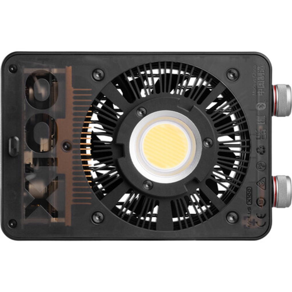 ZHIYUN MOLUS X100 Combo – Luce Video LED 100W Con Batteria, Bowens Mount, Controllo APP E Raffreddamento Dinamico