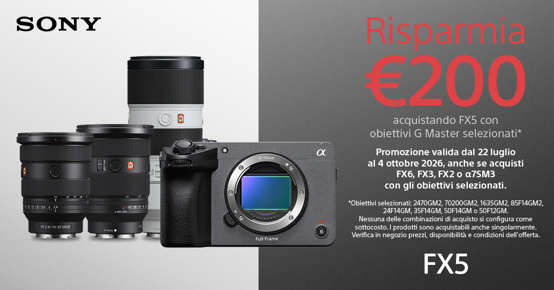 Sony ID.17 promo lancio ILME-FX5