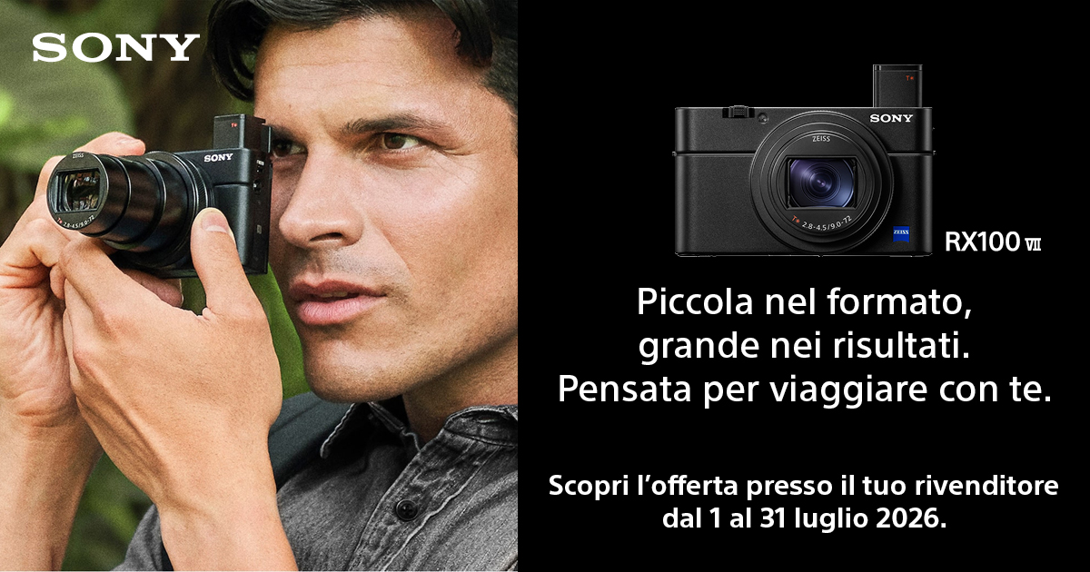Nuova NewsSony ID.14 - coupon sconto 200 euro su RX100VII