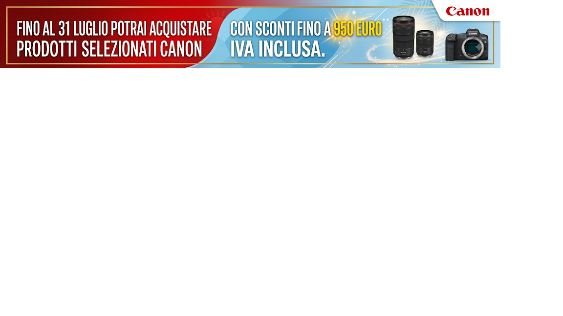 Promo Canon su corpi macchina e ottiche
