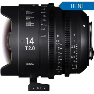 RENT 14mm T2 FF Canon EF - Sigma