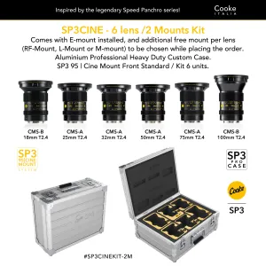 Cooke SP3 95 6 lens Kit Pro - Cooke